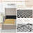 Braya Luxury Boucle Hydraulic Lift Up Storage Upholstered Platform Bed With Rounded Bolster Design,Beige,Full-123040672-123040673