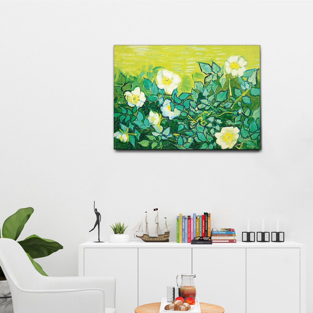 Leinwandbild Wild Roses von Vincent Van Gogh