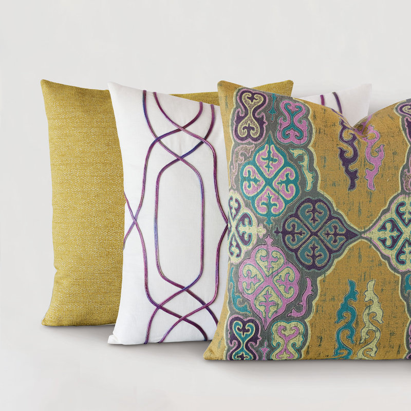 Charlie Square Pillow Cover & Insert, 22"H x 22"W
