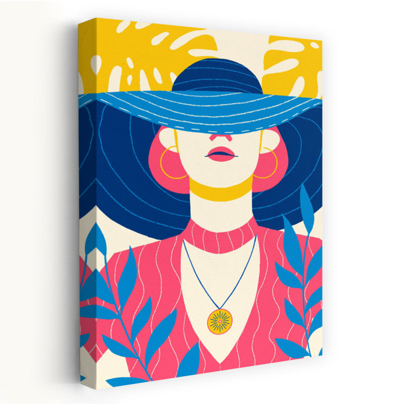 Dashiell Contemporary Art Abstract Bold Colorful Nature Portrait Wall Art - Wrapped Canvas Print, 45.72 cm H x 30.48 cm W