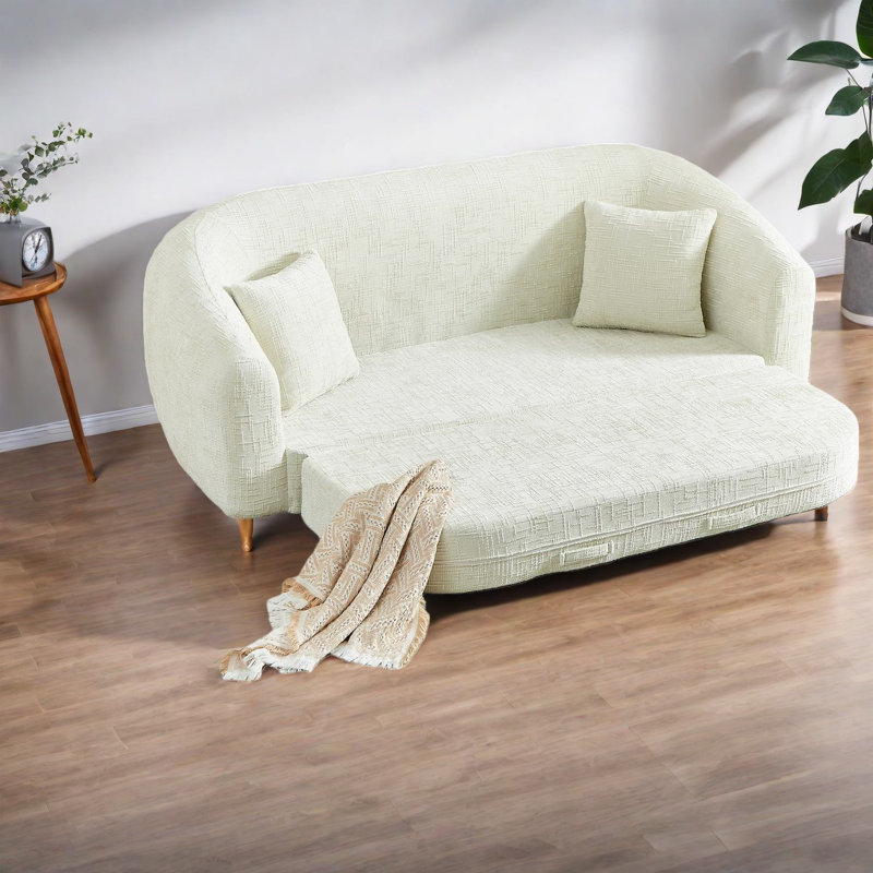 Compression Convertible Sofas, 87 Inch Chenille Modern Home Sleeper