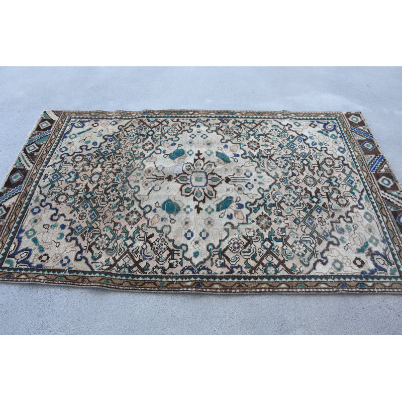 Tapis en laine beige élégant Elegant