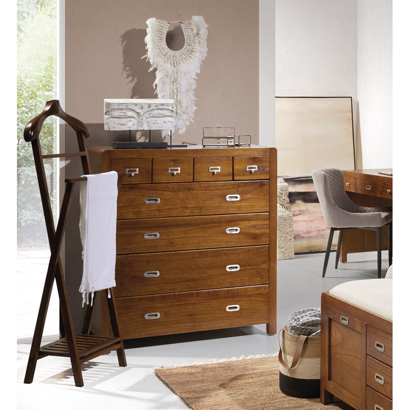 Flash Solid Wood 100cm W 8 - Drawer Chest of Drawers