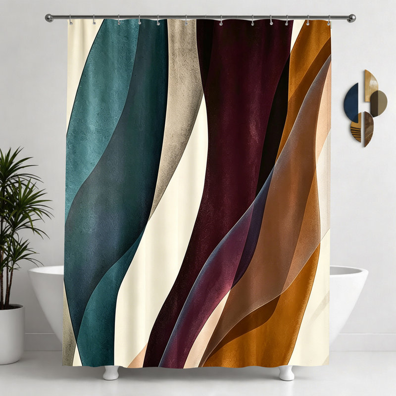 Shower Curtains with Hooks Included