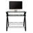 Eckstein Glass Top Metal Base Computer Desk