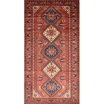 Tapis traditionnel rouge / beige Bonefield