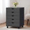 Commode à tiroirs avec roulettes pour bureau à domicile Mitchem
