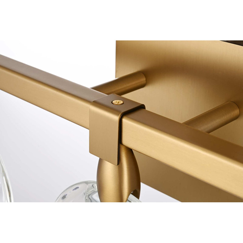 Applique murale en cristal 22 po Cambell, Satin Gold