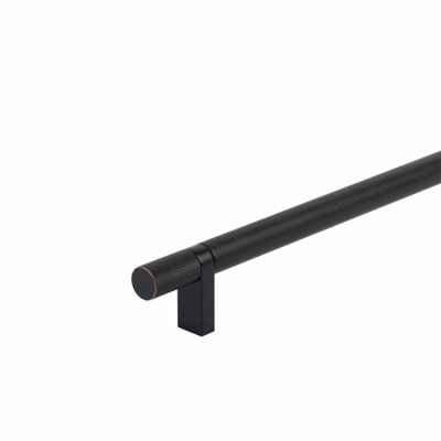 Poignée de meuble-bar Emtek Select 54 po d'un centre à l'autre avec tige de bar rectangulaire