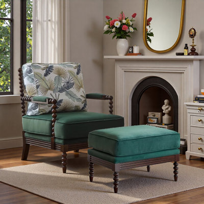 American Retro Single Leisure Chair with Style.
