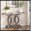 Canapé de couloir avec base géométrique Farmhouse Console