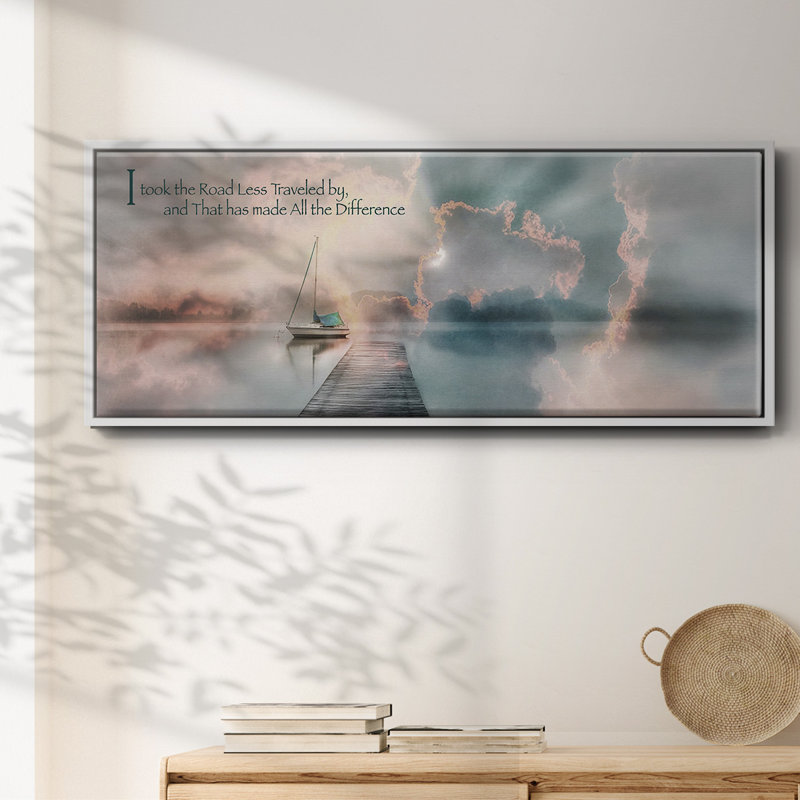 Road Less Traveled- Framed Canvas