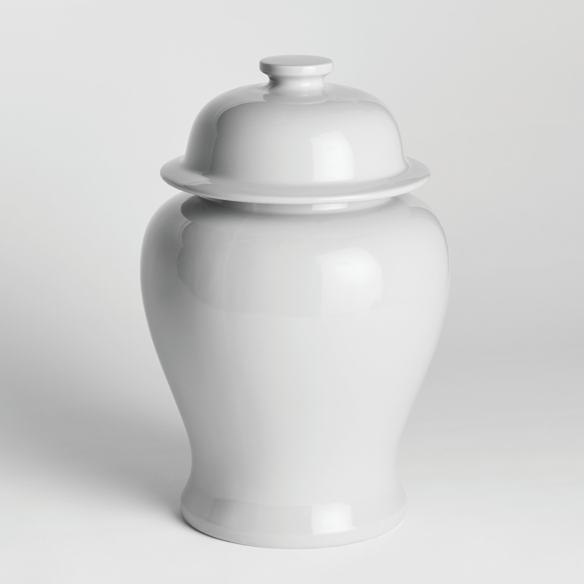 Ricki Ceramic Ginger Jar, 21", White