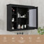 Armoire de rangement murale pour salle de bain, armoire à pharmacie, armoire de salle de bain moderne avec miroir, armoire à miroir avec 6 tablettes ouvertes (meuble-lavabo non inclus)-2123653107