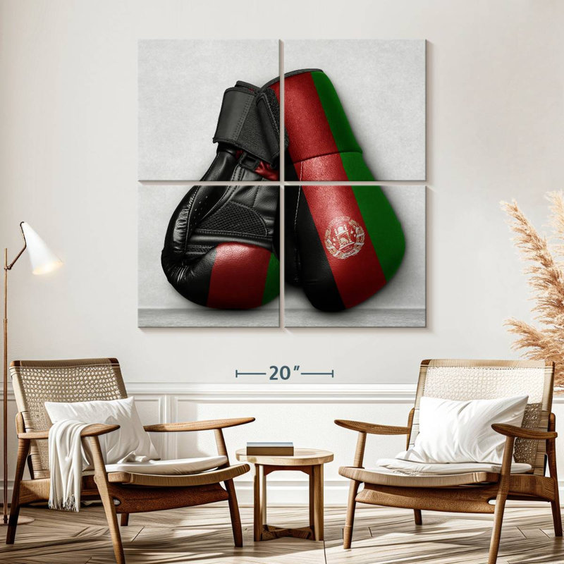Sireci Afghan Boxing Gloves, 57" H x 57" W