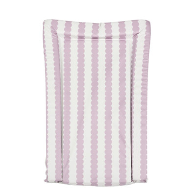 Changing Mat - Sage Scallop Stripe