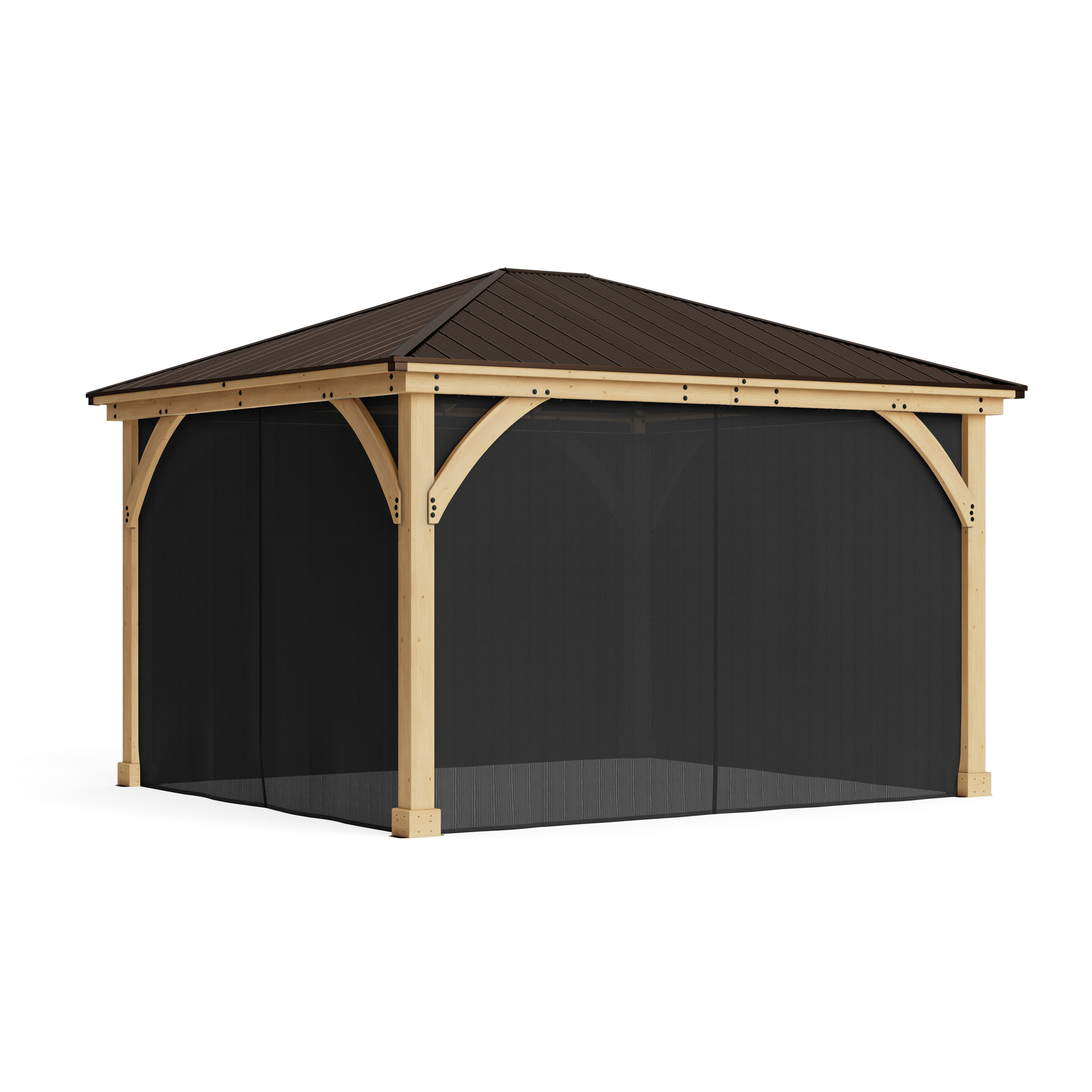Yardistry 12 x 14 Meridian Gazebo Mesh Kit & Reviews | Wayfair