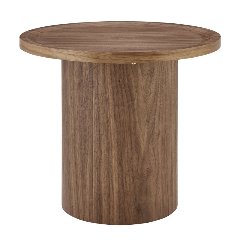 Boden 24" Round Side Table In Walnut