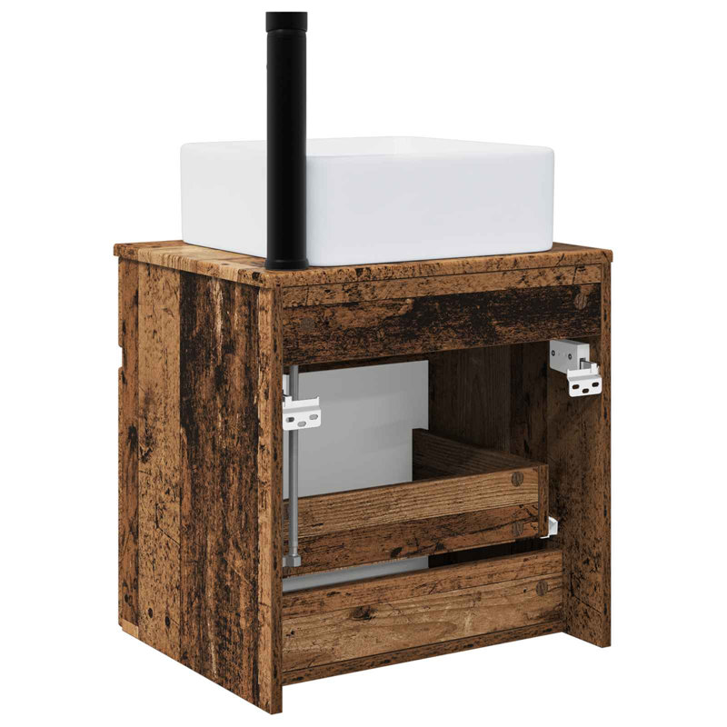 490 mm Bathroom Vanity, Old Wood