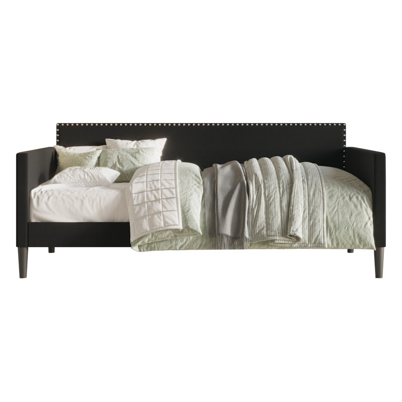 Upholstered Daybed, Black