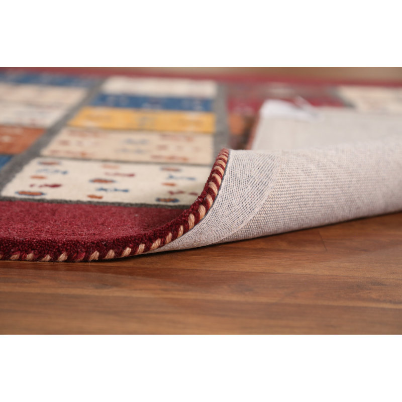 Tapis tribal à motif géométrique Gabbeh