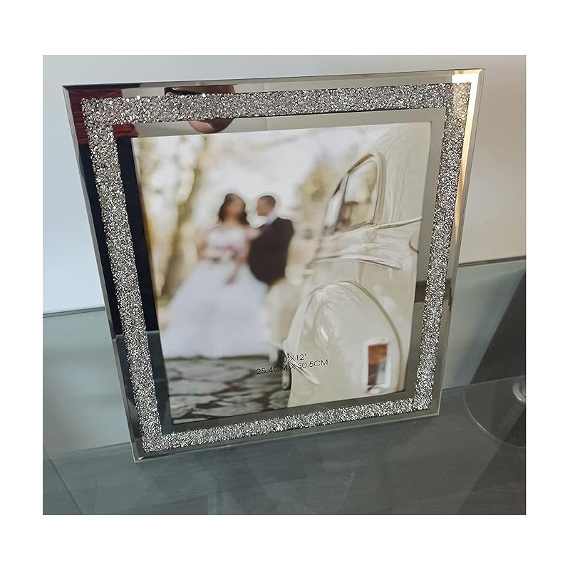 Silver Glass Picture Frame