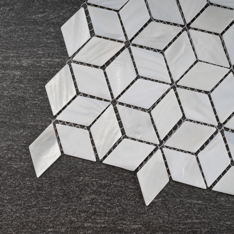 Mother of Pearl 1" x 1" Seashell Grid Mosaic Wall Tile