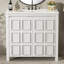 Meuble-lavabo de 36 po blanc antique avec lavabo en céramique, espace de rangement spacieux, attrait rustique et sensation de bon fonctionnement avec des compartiments spacieux, style rétro, processus d'assemblage simple-443546028
