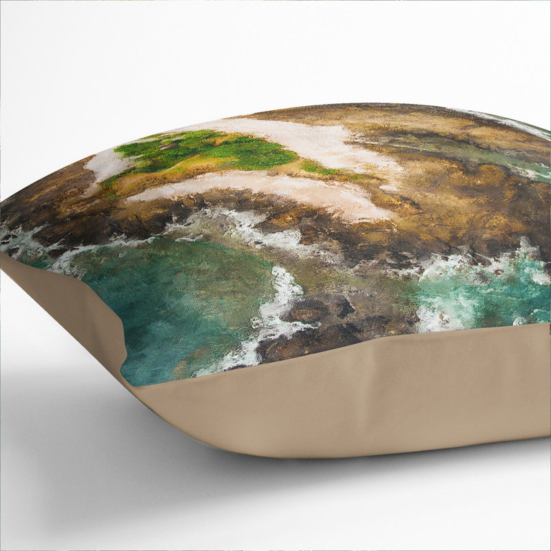 Samara in Costa Rica Scatter Cushion, Stone, 40cm H x 40cm W x 15cm D