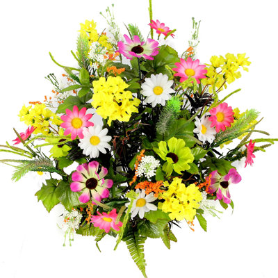 Large douille de fleurs mélangées