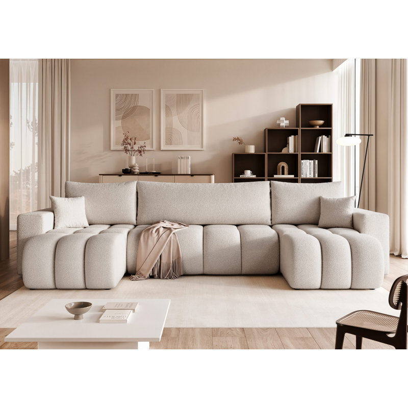 5 Seater Sofa Bed, Grey