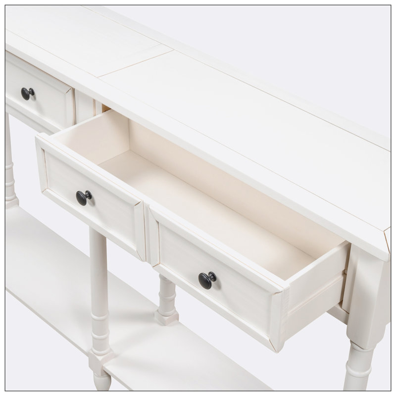 Albryna 58'' Console Table, Ivory