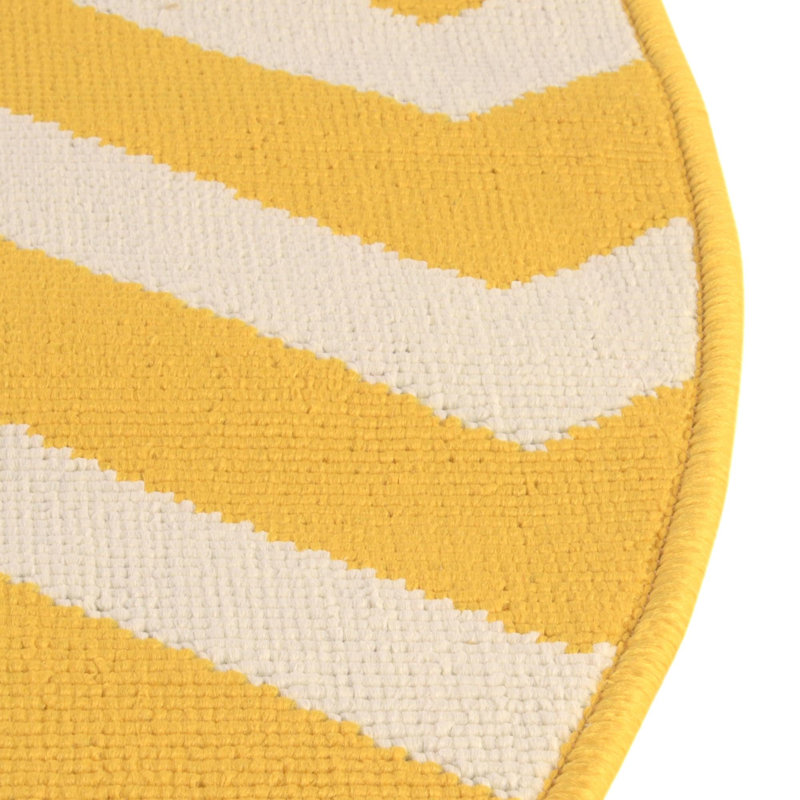 Chevron Indoor / Outdoor Rug, Round 4'1"