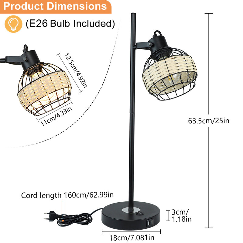 Wagar USB Desk Lamp