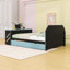 Lit de jour double avec couchette simple, port USB et bureau intelligent-1676083339