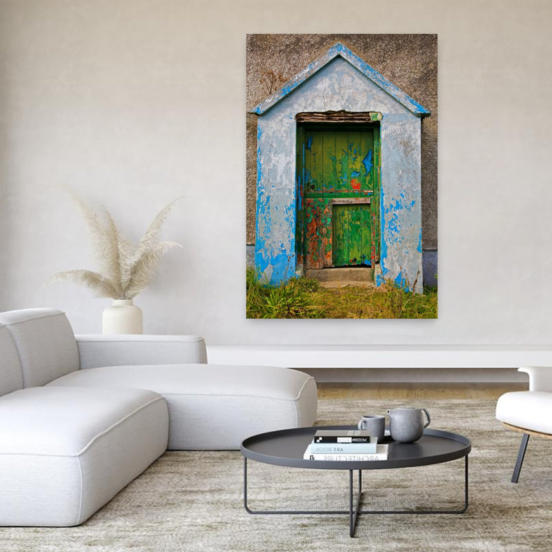 Peinture, effets, vieux chalet, comté de Bunmahon, Waterford, Irlande, architecture contemporaine, art, H 60 po x l 40 po