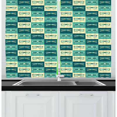 Patchwork Pointed Kitchen Curtain
