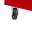 Boîte à outils 5 roulettes avec roulettes verrouillables, plateau amovible et tablette ajustable - commode rouge pour garage-752917391