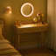 Meuble-lavabo avec miroir lumineux 3 tiroirs Virdie Boho-1260290478