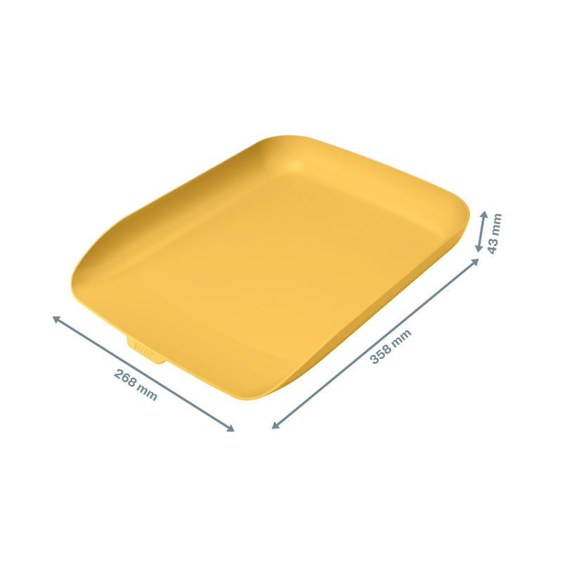 Cosy Plastic Stackable Desk Organiser, Yellow
