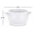Gracemont Classic White Ceramic Decorative Footed Bowl