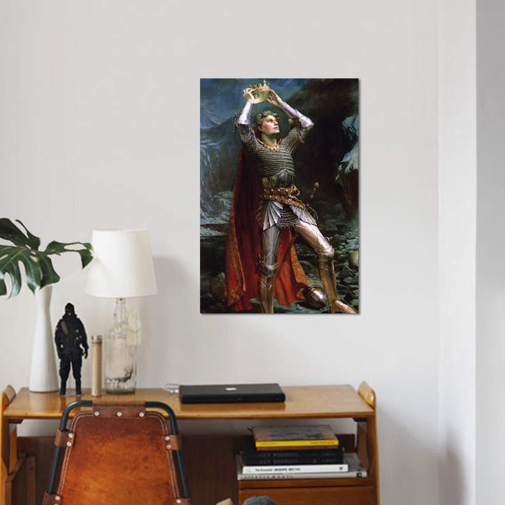 « king arthur, 1903 », reproduction sur toile, H 12 po x l 8 po x P 0,75 po, Pas de tapis, Toile tendue