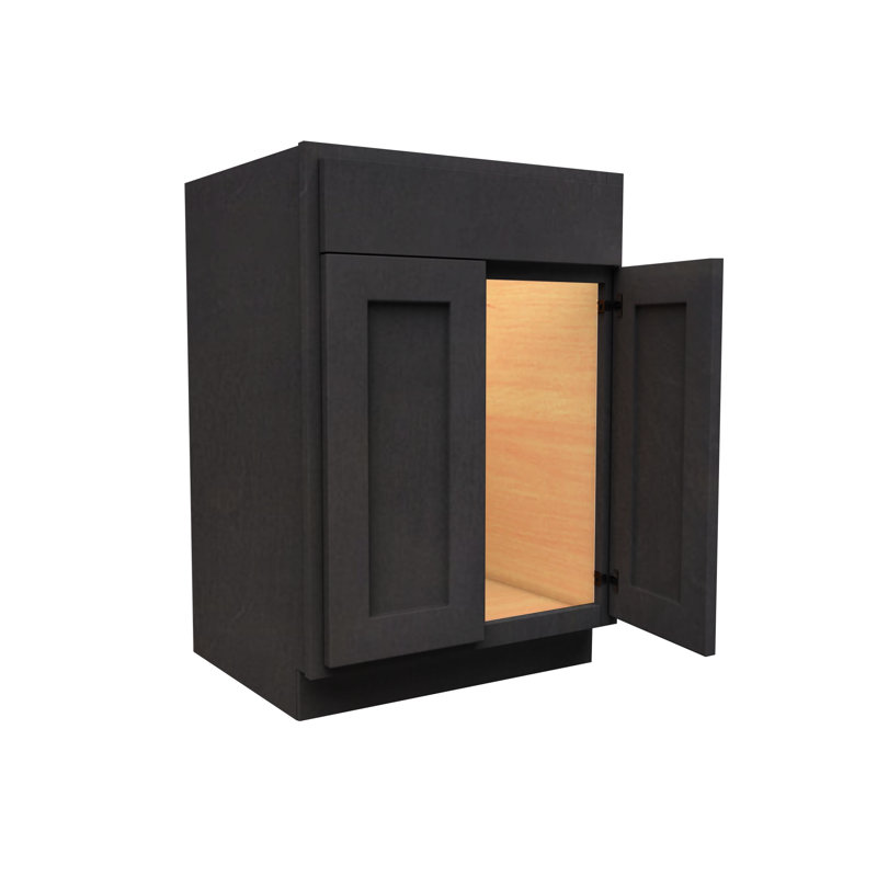 Armoire pour lavabo prête à expédier, 36", Shacker moderne en ardoise