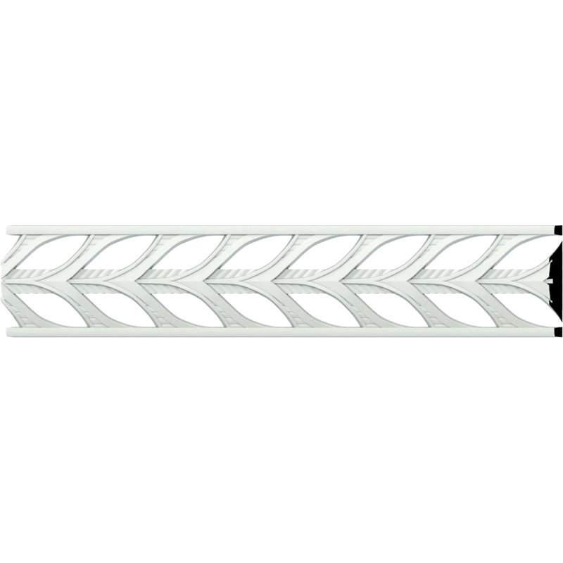 SAMPLE - Endurathane Monique Pierced Moulding, 2"H x 1/4"P x 12"L, Factory Primed