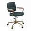 Chaise de travail en cuir véritable à grain supérieur-125121126