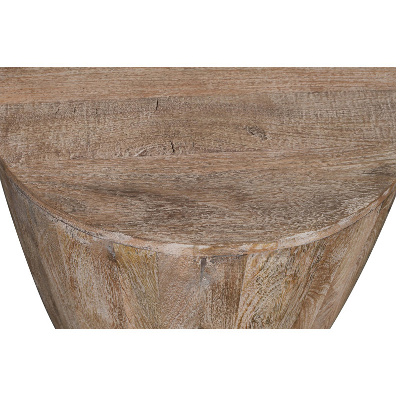 Solid Wood End Table, Sand