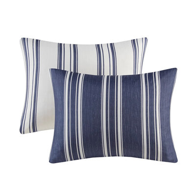 Thais Farmhouse Reversible Striped Comforter Set