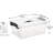 Lidded Storage Bin With Handle, Tote Organizing Container With Durable Lid And Secure Latching Buckles, Stackable And Nestable, Plastic, 16 Quart-4 Pack, Clear