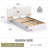 Upholstered Platform Bed Frame with 2 Floating Shelves-677809006
