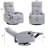 25.8" Wide Swivel Rocker Manual Recliner With Heat And Massage-547806164
